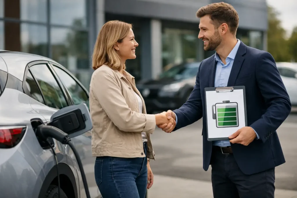 Elektrische auto verkopen met accucertificaat