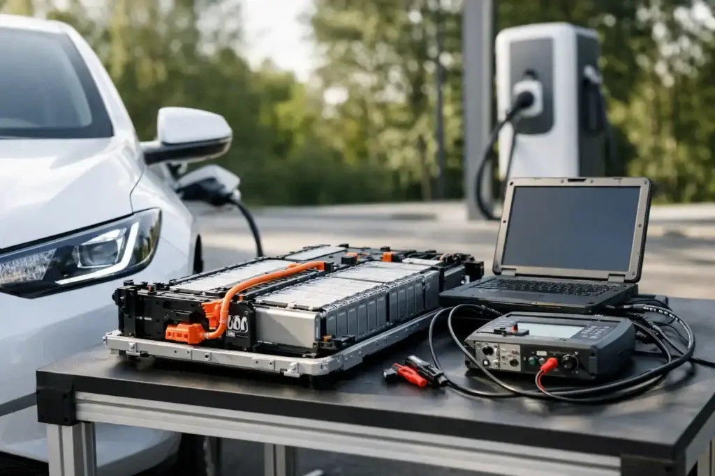 Onafhankelijke batterijtest elektrische auto
